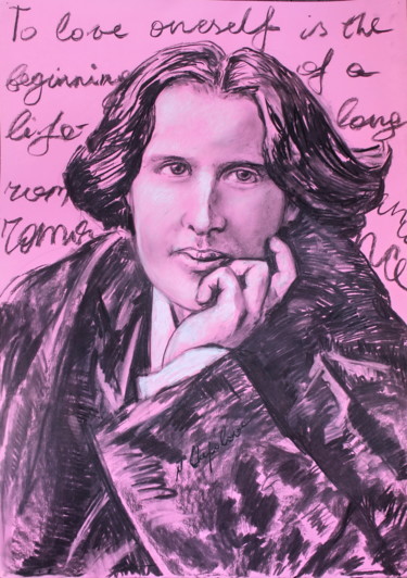 Portrait d'Oscar Wilde "To love oneself"