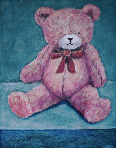 Doudou ours rose 1