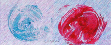 Blue Red Petals 2. Tribute to Klein