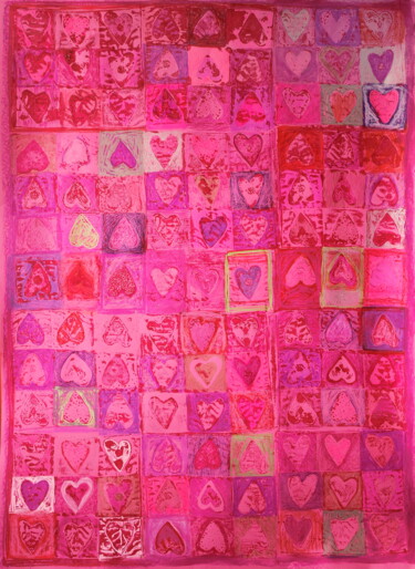 Pink Hearts 1, 70x100cm