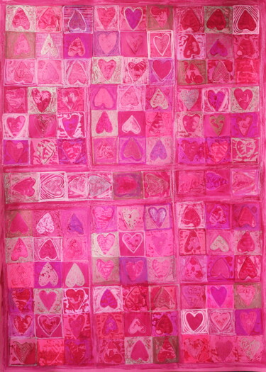 Pink Hearts 2, 70x100cm